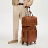 Connaught Flight Work Bag Tan Saffiano