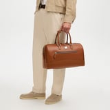 Connaught Flight Work Bag Tan Saffiano