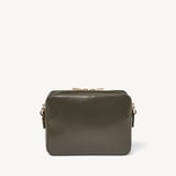 Camera Crossbody Evergreen Woven Leather