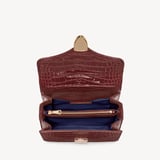 Midi Mayfair® Merlot Patent Croc