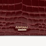 Eliza Clutch Merlot Patent Croc