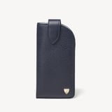 Glasses Case with Tab Navy Pebble