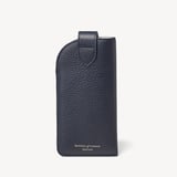 Glasses Case with Tab Navy Pebble