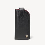 Glasses Case with Tab Black Pebble