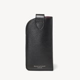 Glasses Case with Tab Black Pebble