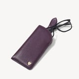 Glasses Case with Tab Fig Pebble