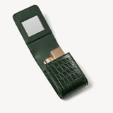 Duo Lipstick Case Deep Shine Evergreen Small Croc