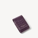 Duo Lipstick Case Deep Shine Fig Small Croc