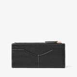 Large Hudson Wallet Black Milled Pebble