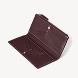 Large Hudson Wallet Wine Milled Pebble