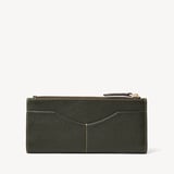 Large Hudson Wallet Forest Green Pebble