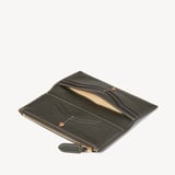 Large Hudson Wallet Forest Green Pebble
