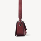 Ella Crossbody Merlot Woven Leather