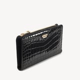 Mayfair® Large Credit Card Wallet Black Patent Croc