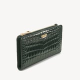 Mayfair® Large Credit Card Wallet Evergreen Patent Croc