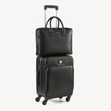 Mount Street Laptop Briefcase Black Saffiano