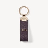 Oval Loop Keyring Fig Pebble