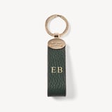 Oval Loop Keyring Alpine Green Pebble