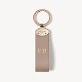 Oval Loop Keyring Moleskin Soft Saffiano
