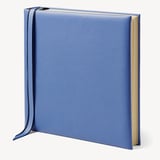 12-inch Leather Photo Album Capri Blue Pebble