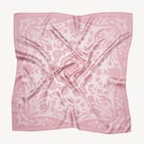 Lancashire Rose Silk Scarf Rose Pink Pure Silk