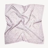 Lancashire Rose Silk Scarf White Pure Silk
