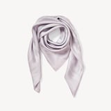 Lancashire Rose Silk Scarf White Pure Silk