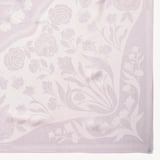 Lancashire Rose Silk Scarf White Pure Silk