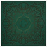 Lancashire Rose Silk Scarf Emerald Pure Silk
