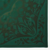 Lancashire Rose Silk Scarf Emerald Pure Silk