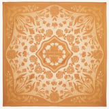 Lancashire Rose Silk Scarf Gold Pure Silk
