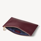 Large Essential Flat Pouch Burgundy Pebble