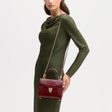 Midi Mayfair® Merlot Patent Croc