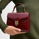 Midi Mayfair® Merlot Patent Croc