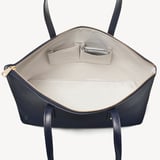 Regent Zipped Tote  Navy Saffiano