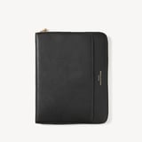 A5 Compact Organiser Padfolio Black Soft Saffiano