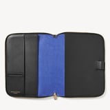 A5 Compact Organiser Padfolio Black Soft Saffiano