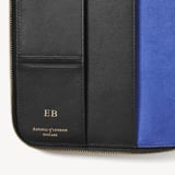 A5 Compact Organiser Padfolio Black Soft Saffiano