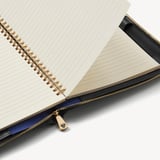 A5 Compact Organiser Padfolio Black Soft Saffiano