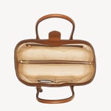 London Tote Tan Woven Leather