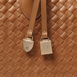 London Tote Tan Woven Leather