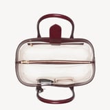 London Tote Merlot Woven Leather