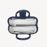 Midi London Tote Navy Pebble