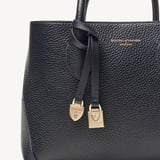 Midi London Tote Navy Pebble