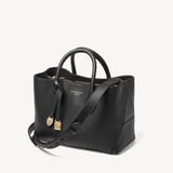 Midi London Tote Black Pebble