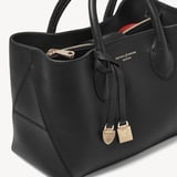 Midi London Tote Black Pebble