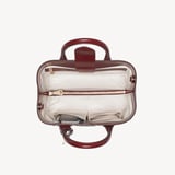 Midi London Tote Merlot Woven Leather