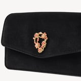 Eliza Clutch Black Velvet