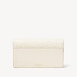 Mayfair®Clutch Ivory Patent Croc