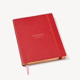 A5 Softback Notebook Red Pebble